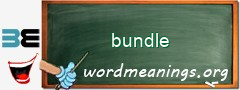 WordMeaning blackboard for bundle